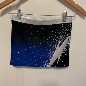 Rebel Athletic rhinestone girls dance Skort. EUC